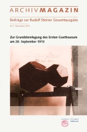 ARCHIVMAGAZIN (Beiträge zur Rudolf Steiner Gesamtausgabe) - Cover