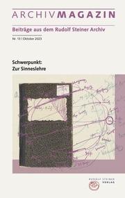 ARCHIVMAGAZIN. Beiträge aus dem Rudolf Steiner Archiv - Cover