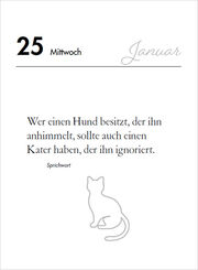 Katzen. Der literarische Tageskalender 2025 - Illustrationen 3