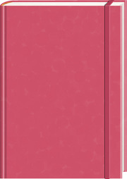 Anaconda Notizbuch/Notebook/Blankbook, punktiert, textiles Gummiband, pink, Hardcover (A5), 120g/m2 Papier