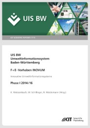 Umweltinformationssystem Baden-Württemberg, F+E-Vorhaben INOVUM, Innovative Umweltinformationssysteme. Phase I 2014/16.