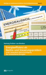 Energieeffizienz als Rechts- und Steuerungsproblem - Cover