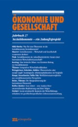 Ökonomie und Gesellschaft: Sozialökonomie - ein Zukunftsprojekt - Cover