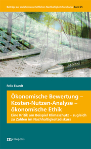 Ökonomische Bewertung - Kosten-Nutzen-Analyse - ökonomische Ethik - Cover