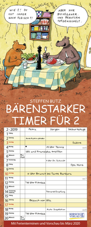 Bärenstarker Timer für 2 2019 - Cover