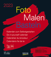 Foto-Malen-Basteln Bastelkalender schwarz 2023 - Cover