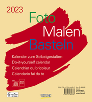 Foto-Malen-Basteln Bastelkalender beige 2023 - Cover