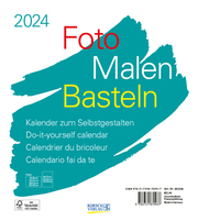 Foto-Malen-Basteln Bastelkalender weiß 2024