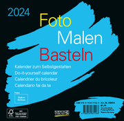 Foto-Malen-Basteln Bastelkalender schwarz quer 2024