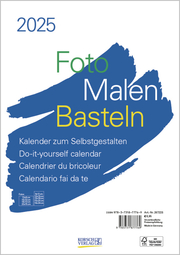 Foto-Malen-Basteln Bastelkalender A4 weiß 2025 - Cover