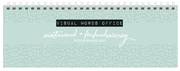 Tischquerkalender Visual Words Office 2025