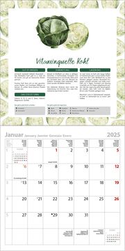 Saisonal genießen - Saisonkalender für Obst und Gemüse 2025 - Illustrationen 1