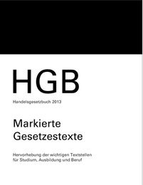 HGB, Handelsgesetzbuch 2013, Markierte Gesetzestexte