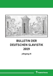 Bulletin der deutschen Slavistik 2019