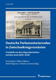 Deutsche Parlamentarierreden in Zwischenkriegsrumänien