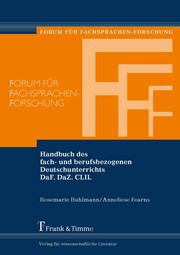 Handbuch des fach- und berufsbezogenen Deutschunterrichts DaF, DaZ, CLIL - Cover