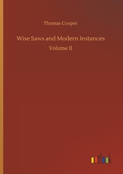 Wise Saws and Modern Instances - Cover