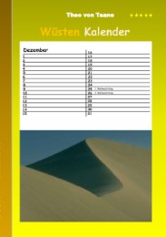 Wüsten - Kalender