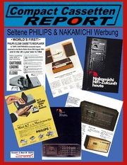 COMPACT CASSETTEN RECORDER REPORT - Seltene PHILIPS & NAKAMICHI Werbung - Cover