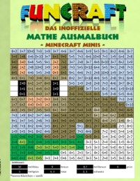 Funcraft - Das inoffizielle Mathe Ausmalbuch: Minecraft Minis (Cover Hase)