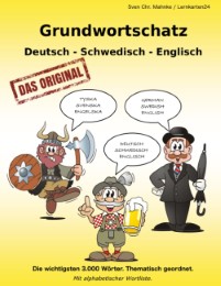Grundwortschatz Deutsch, Schwedisch, Englisch - Cover