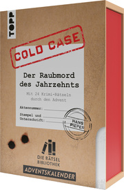 Die Rätselbibliothek Adventskalender - Cold Case: Der Raubmord des Jahrzehnts: Mit 24 Krimi-Rätseln durch den Advent