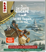 24 DAYS ESCAPE - Der Escape Room Adventskalender: In 80 Tagen um die Welt - Cover