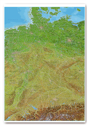 Panoramakarte Deutschland