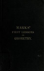 Marks' first lessons in geometry - Cover