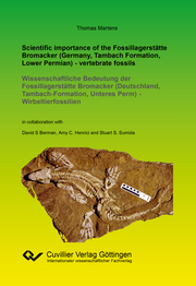 Scientific importance of the Fossillagerstätte Bromacker (Germany, Tambach Formation, Lower Permian) - vertebrate fossils - Cover