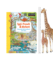 Duden 24+: Igel, Frosch & Elefant: Das große Wimmelbuch der Tiere - Abbildung 1