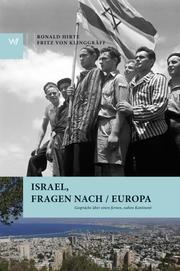 Israel, Fragen nach / Europa - Cover