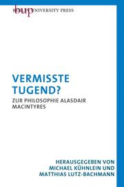 Vermisste Tugend? - Cover