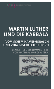 Martin Luther und die Kabbala. - Cover