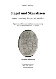 Siegel und Skarabäen in der Sammlung Georges Michaelides - Cover