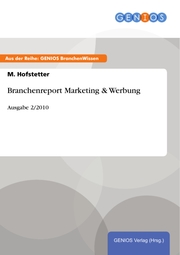 Branchenreport Marketing & Werbung - Cover