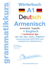 Wörterbuch Deutsch - Armenisch Hajeren lesu - Englisch Niveau A1 - Cover
