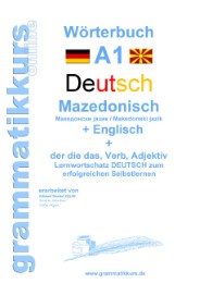 Wörterbuch Deutsch - Mazedonisch - Englisch - Cover
