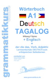 Wörterbuch Deutsch - Tagalog - Englisch A1 - Cover