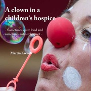 A clown in a children's hospice