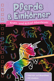 Kratzbuch: Pferde & Einhörner - Cover