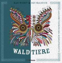 Night & Day-Malbuch: Waldtiere
