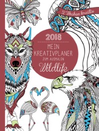 Mein Kreativplaner zum Ausmalen 2018: Wildlife