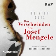 Das Verschwinden des Josef Mengele - Cover