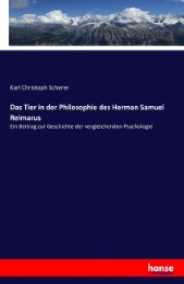 Das Tier in der Philosophie des Herman Samuel Reimarus