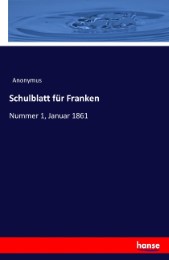 Schulblatt für Franken - Cover