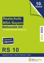 Original-Prüfungen Mathematik II/III Realschule 2022 Bayern - Cover