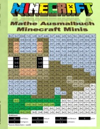 Minecraft Mathe Ausmalbuch - Minecraft Minis