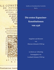 Die ersten Kapuziner-Konstitutionen von 1536