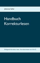 Handbuch Korrekturlesen - Cover